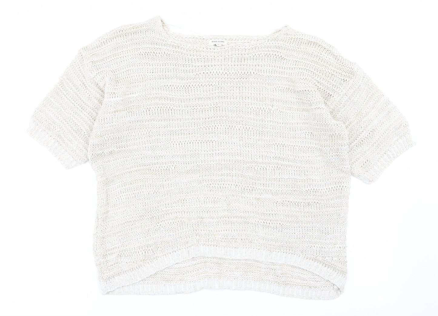 River Island Womens Beige   Pullover Jumper Size 8