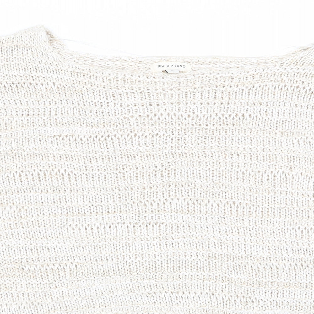 River Island Womens Beige   Pullover Jumper Size 8