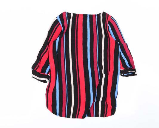 NEXT Womens Multicoloured Striped  Basic Blouse Size 6