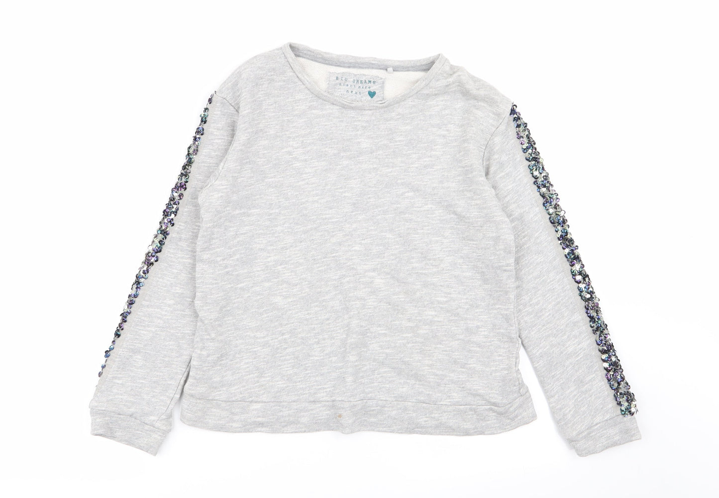 NEXT Girls Grey   Pullover Jumper Size 11 Years