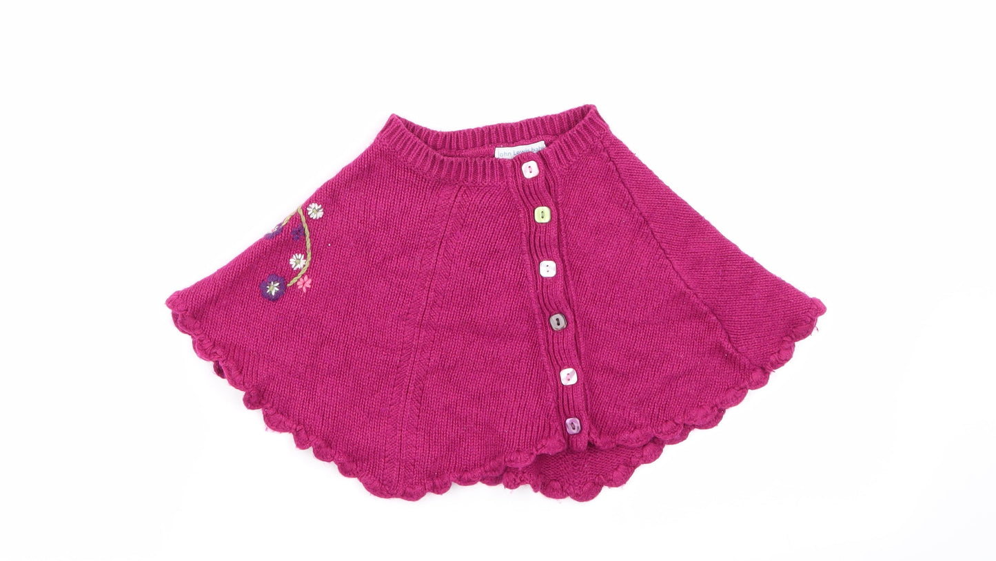 John Lewis Girls Purple Floral  Flare Skirt Size 9-12 Months