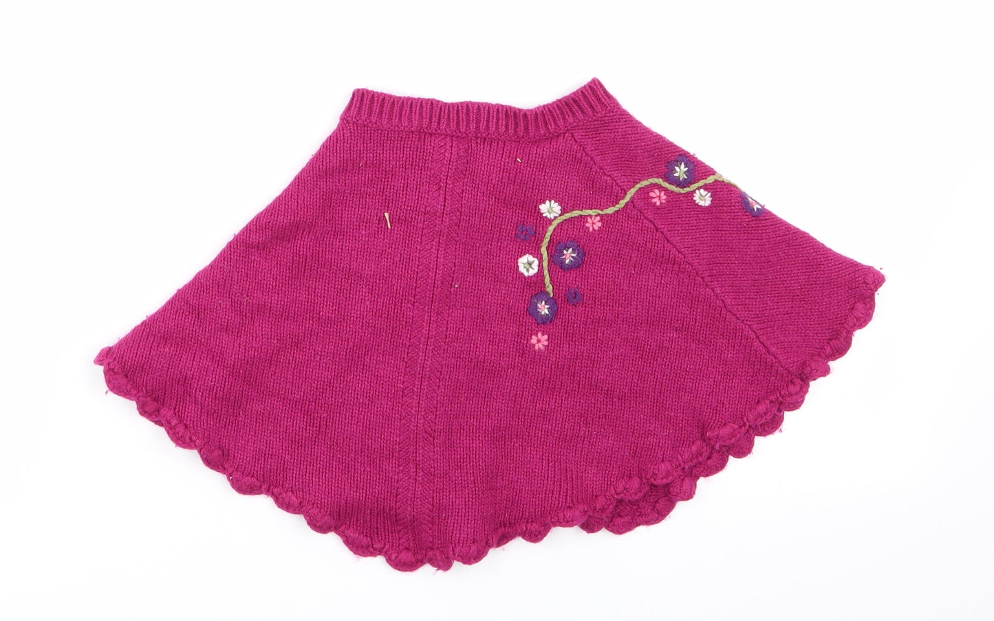 John Lewis Girls Purple Floral  Flare Skirt Size 9-12 Months