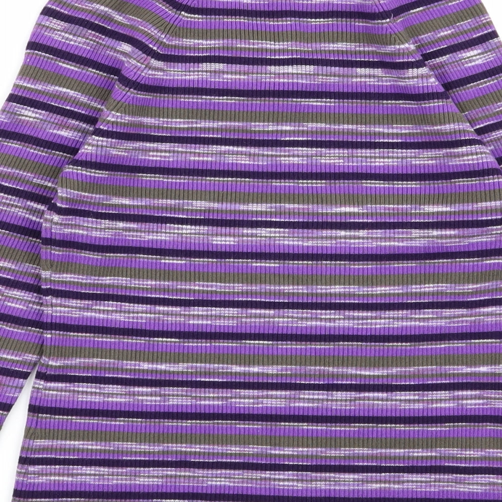 CC Womens Multicoloured Striped  Pullover Jumper Size S