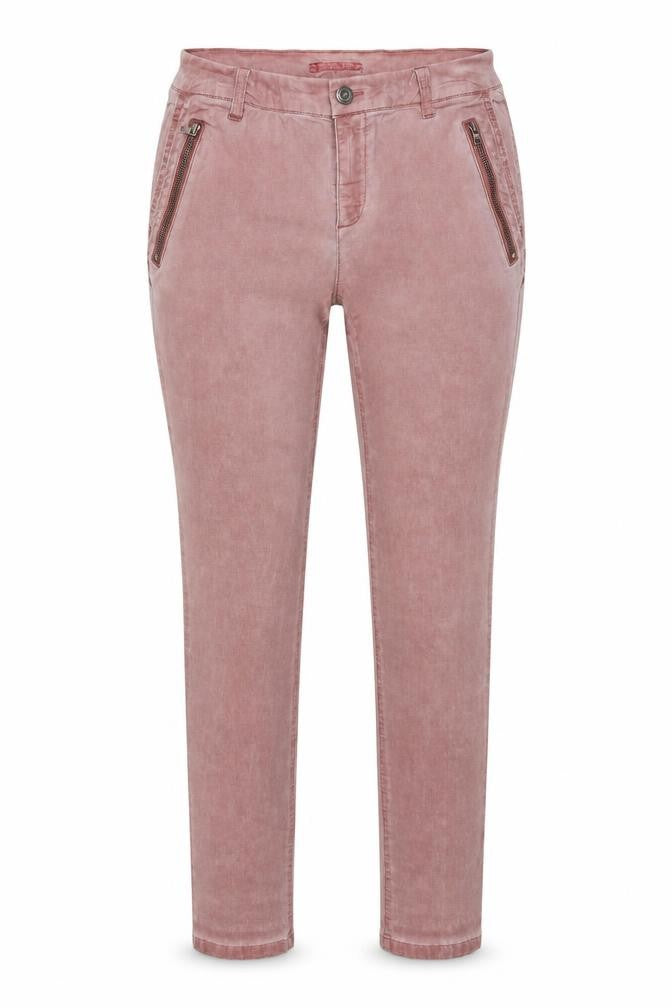 Front view of ESPRIT women’s pink denim skinny jeans, size UK 10, 30-inch leg