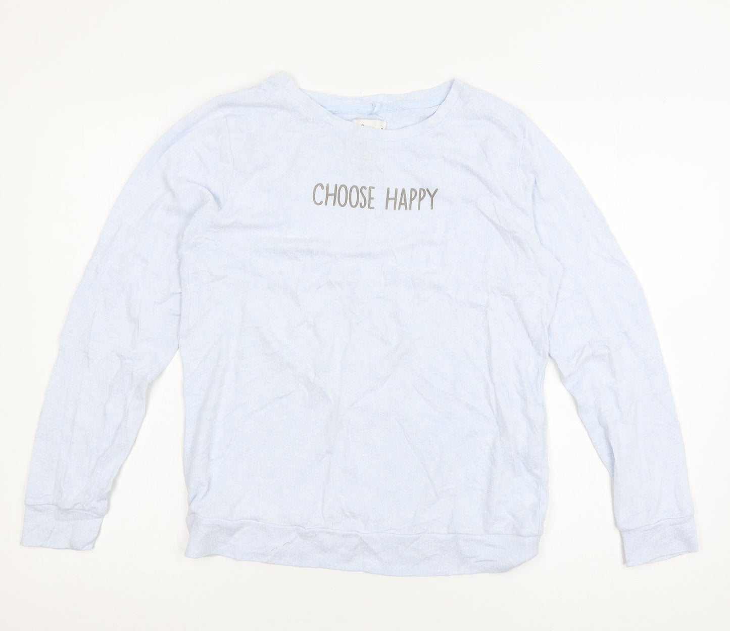 Love to lounge Womens Blue  Jersey Top Pyjama Top Size 6  - Choose Happy