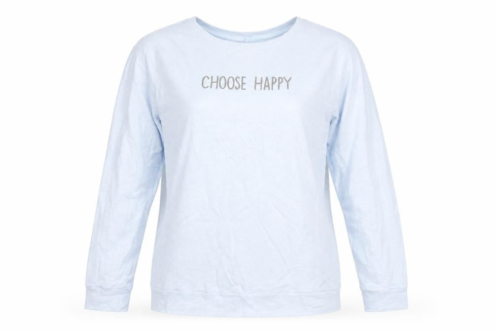 Love to lounge Womens Blue  Jersey Top Pyjama Top Size 6  - Choose Happy