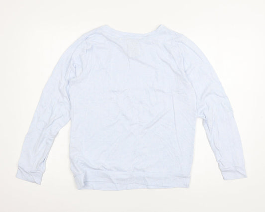 Love to lounge Womens Blue  Jersey Top Pyjama Top Size 6  - Choose Happy