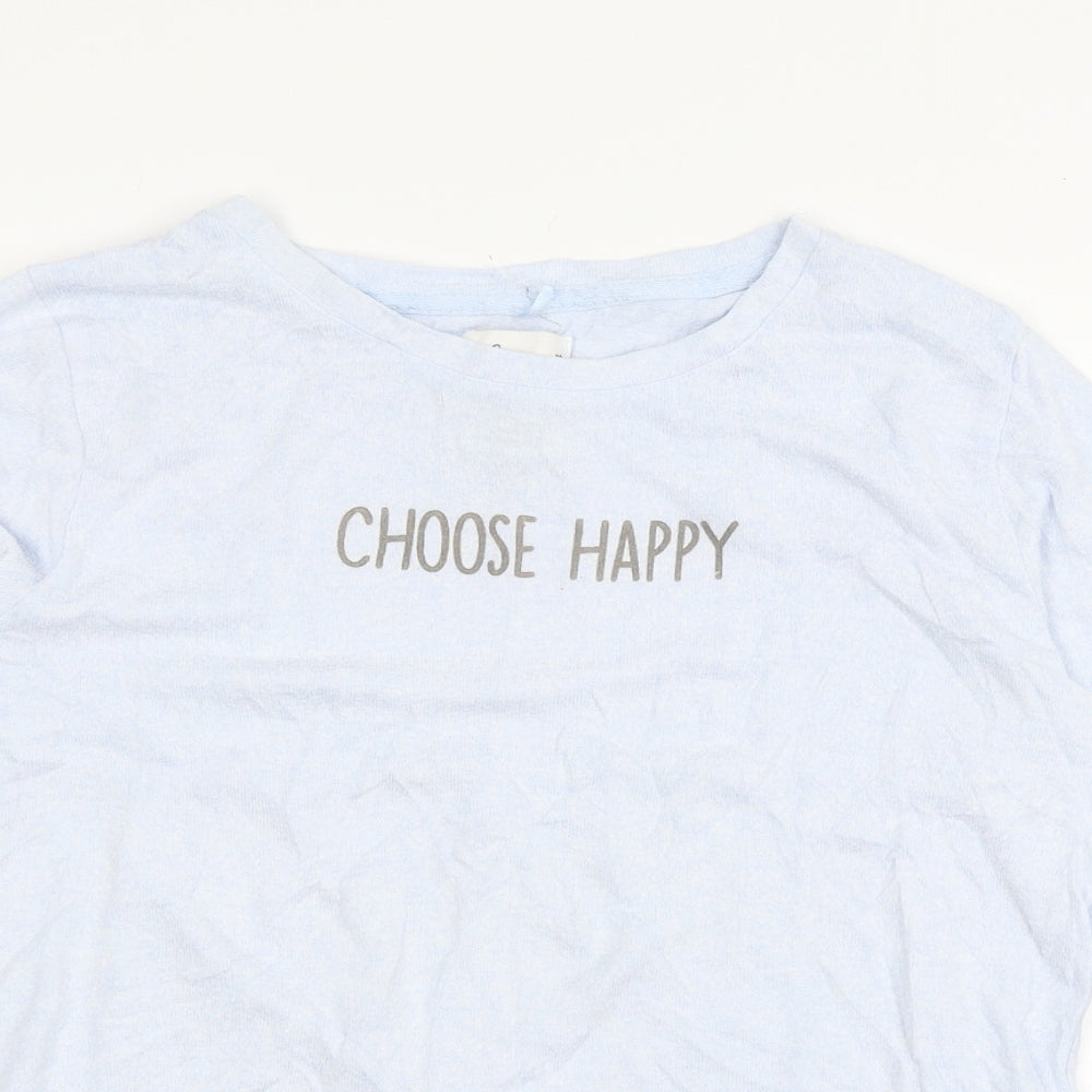 Love to lounge Womens Blue  Jersey Top Pyjama Top Size 6  - Choose Happy