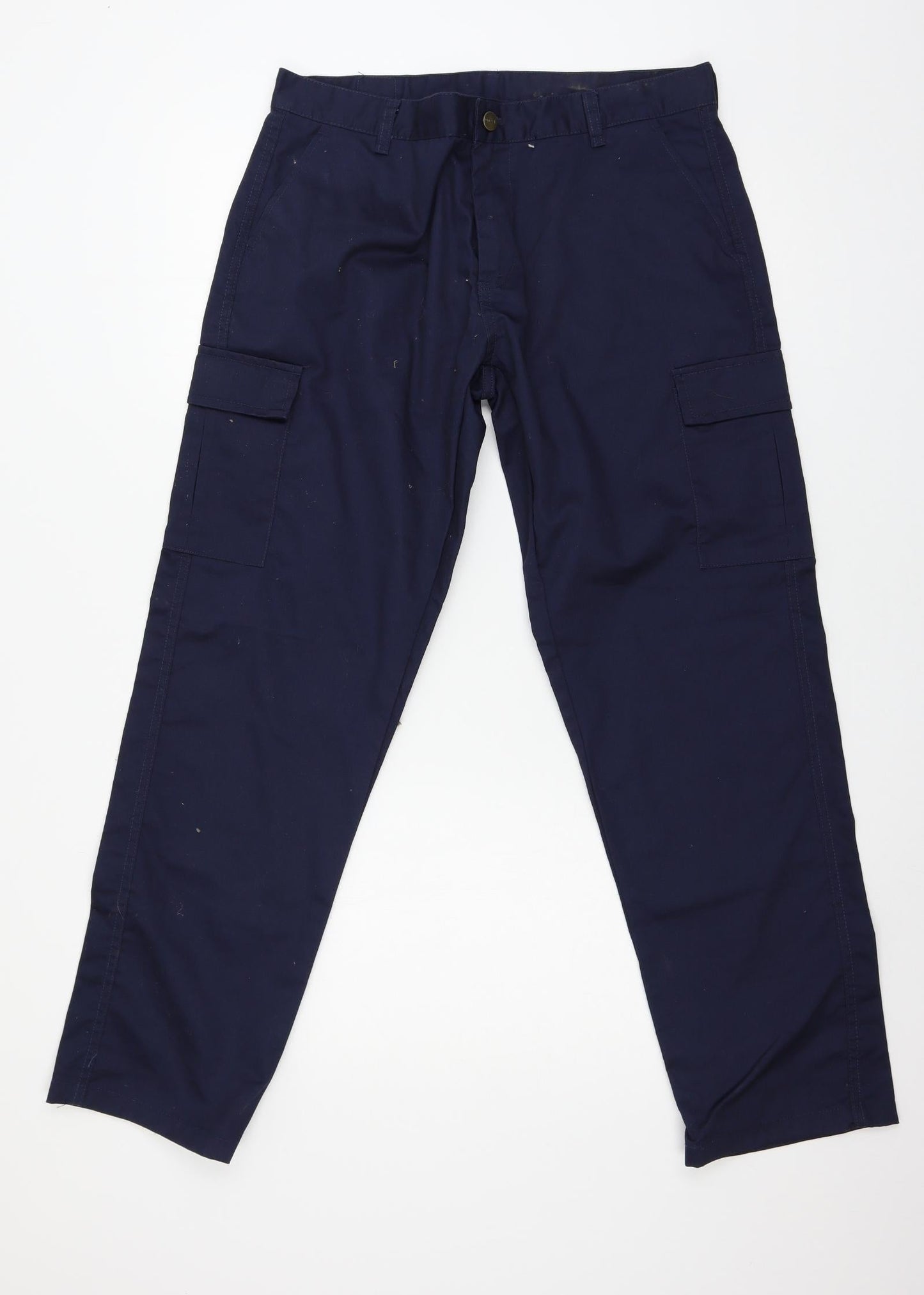 Uneek Womens Blue  Jersey Trousers  Size 12 L29 in