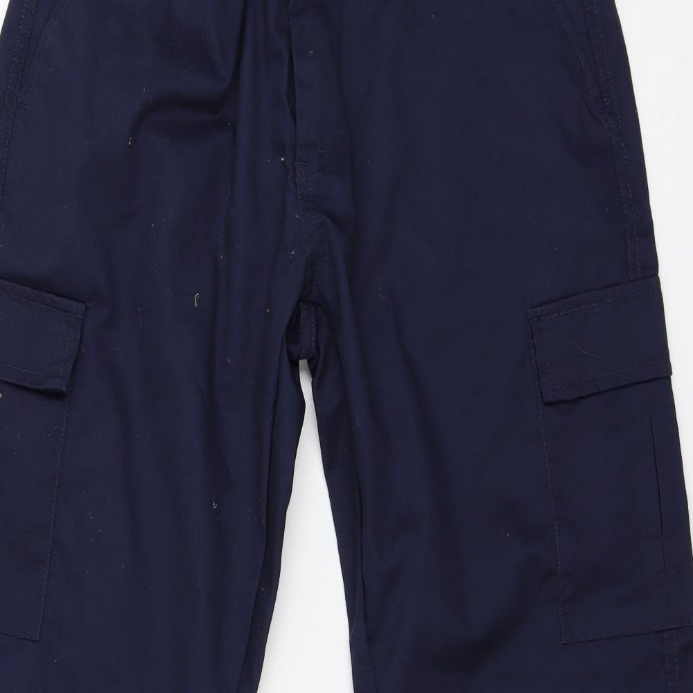 Uneek Womens Blue  Jersey Trousers  Size 12 L29 in