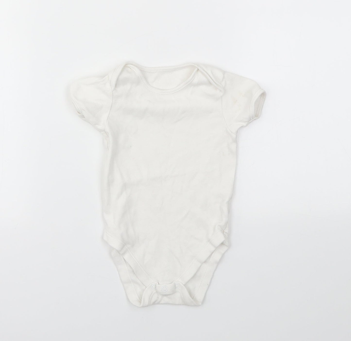 George Girls White   Babygrow One-Piece Size 12 Months