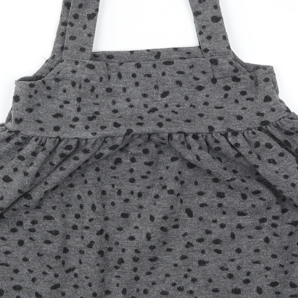 George Girls Grey Animal Print  Fit & Flare  Size 12-18 Months