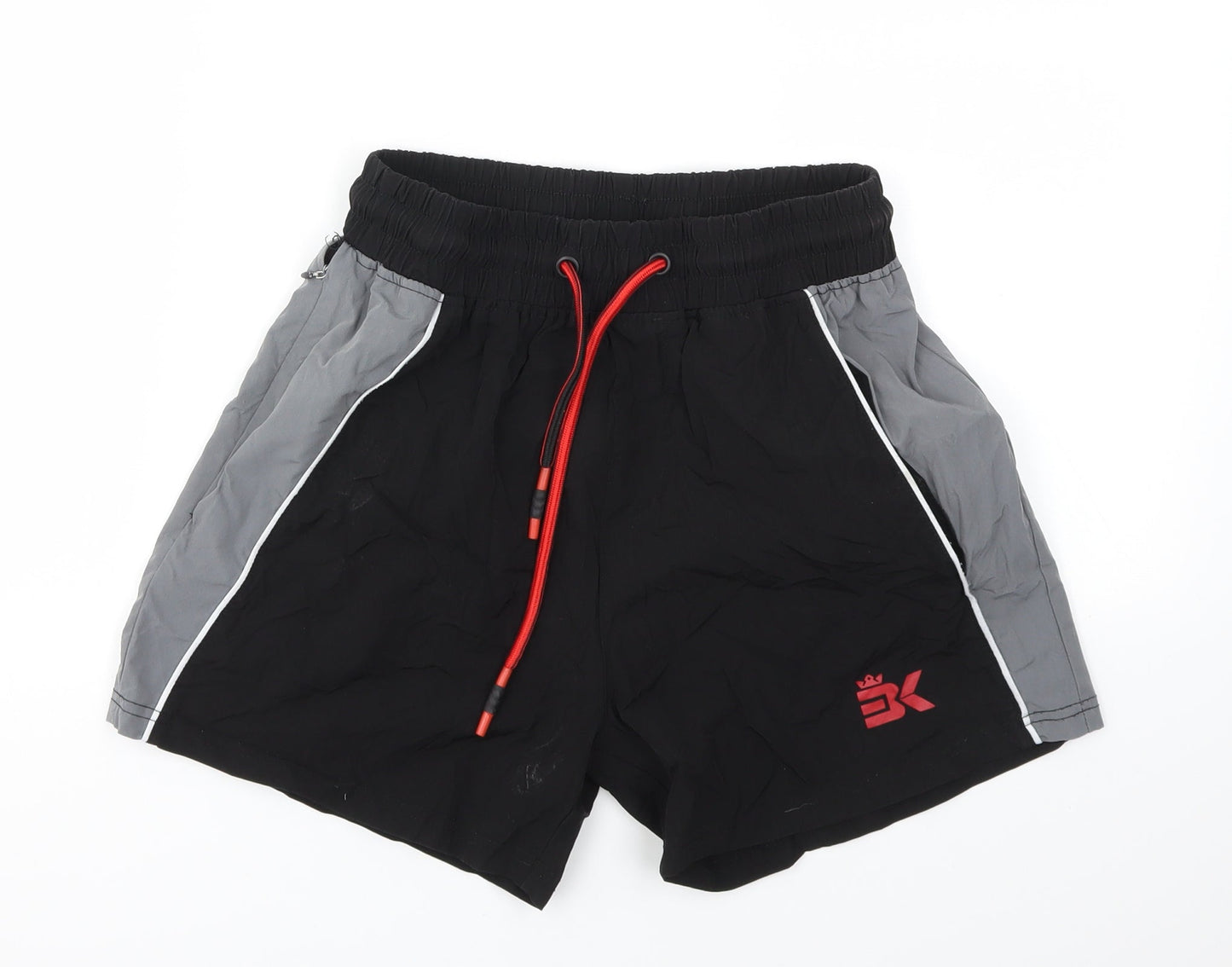 BK Boys Black   Sweat Shorts Size S