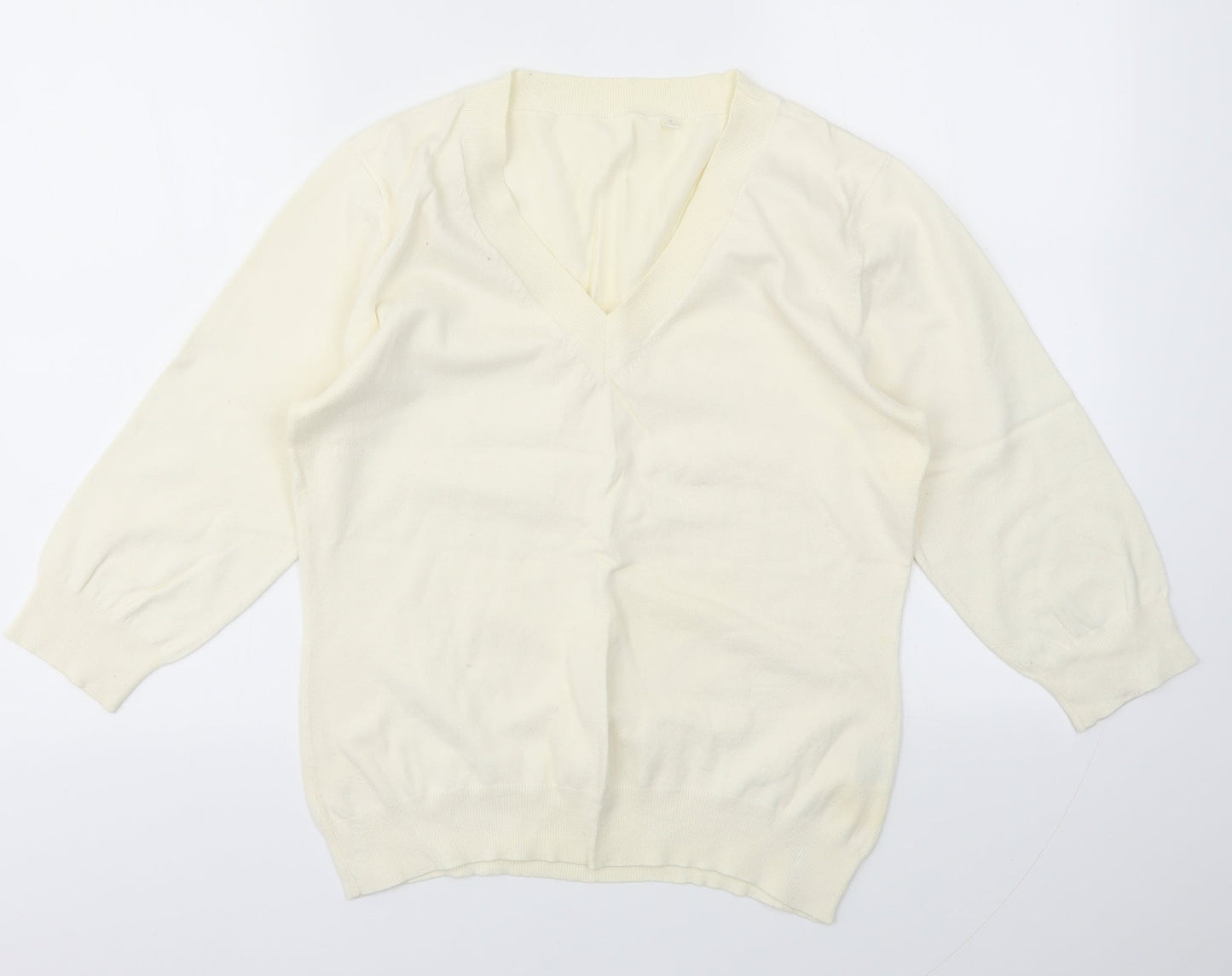 Preworn Womens Ivory   Pullover Jumper Size M