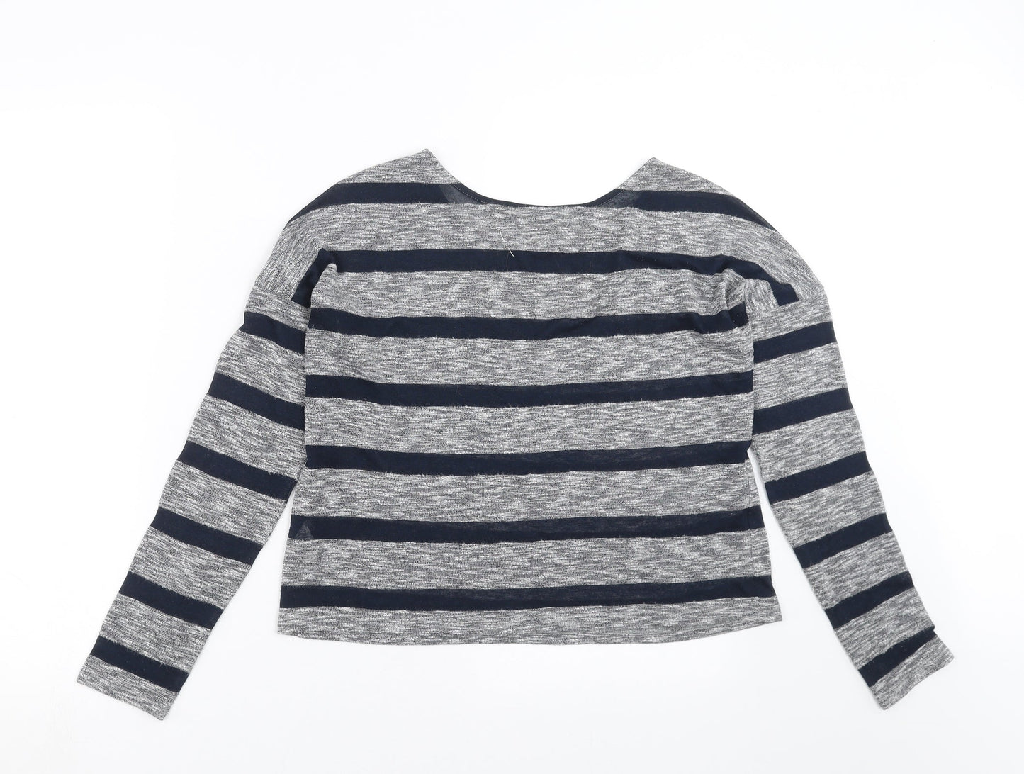 Marks and Spencer Womens Blue Striped Knit Pullover Jumper Size 12