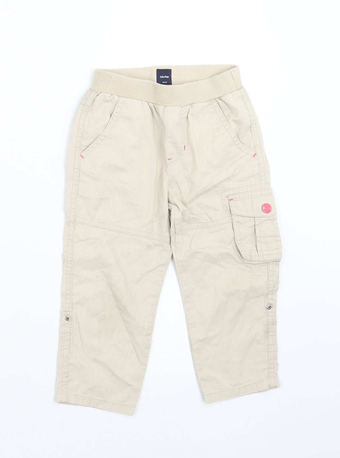 Gap Girls Beige   Cargo Trousers Size 3 Years