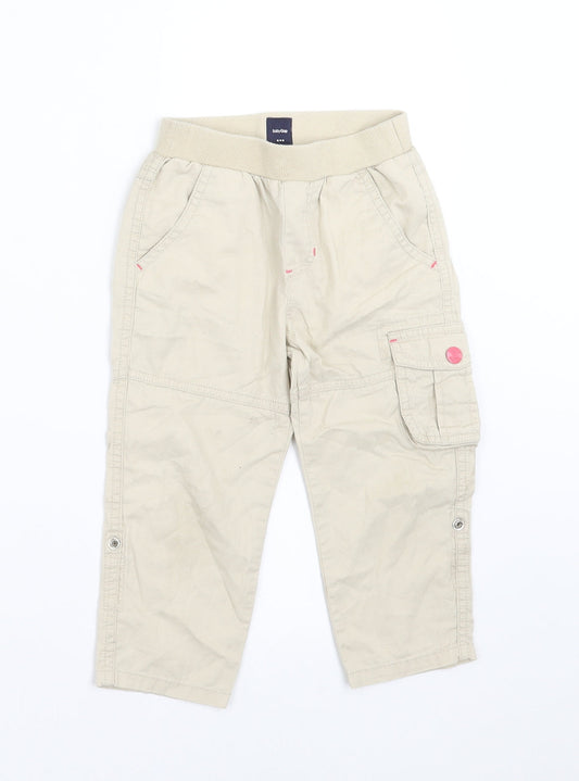 Gap Girls Beige   Cargo Trousers Size 3 Years