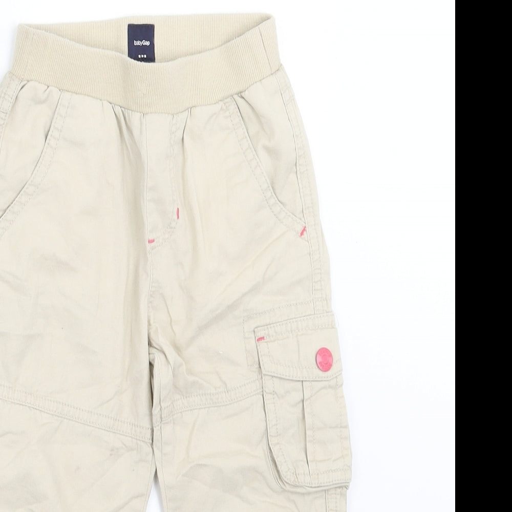 Gap Girls Beige   Cargo Trousers Size 3 Years