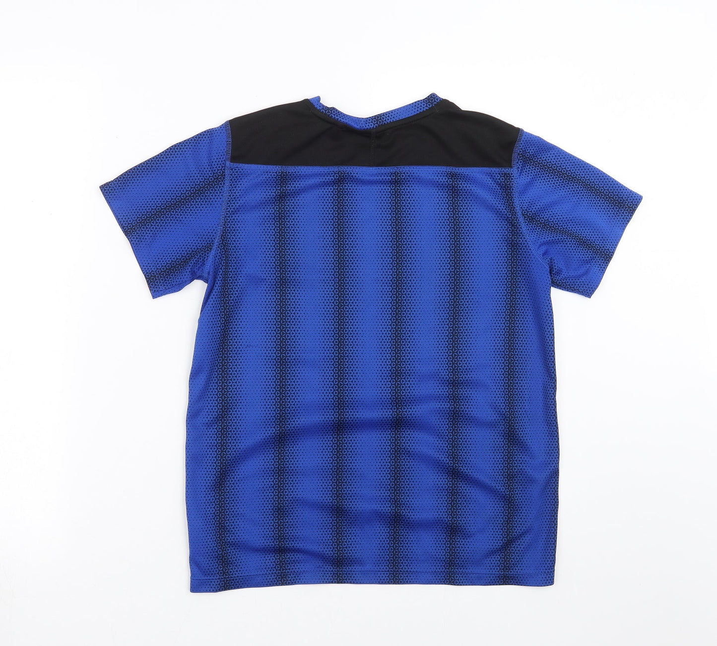 H&M Boys Blue Geometric  Basic T-Shirt Size 12-13 Years
