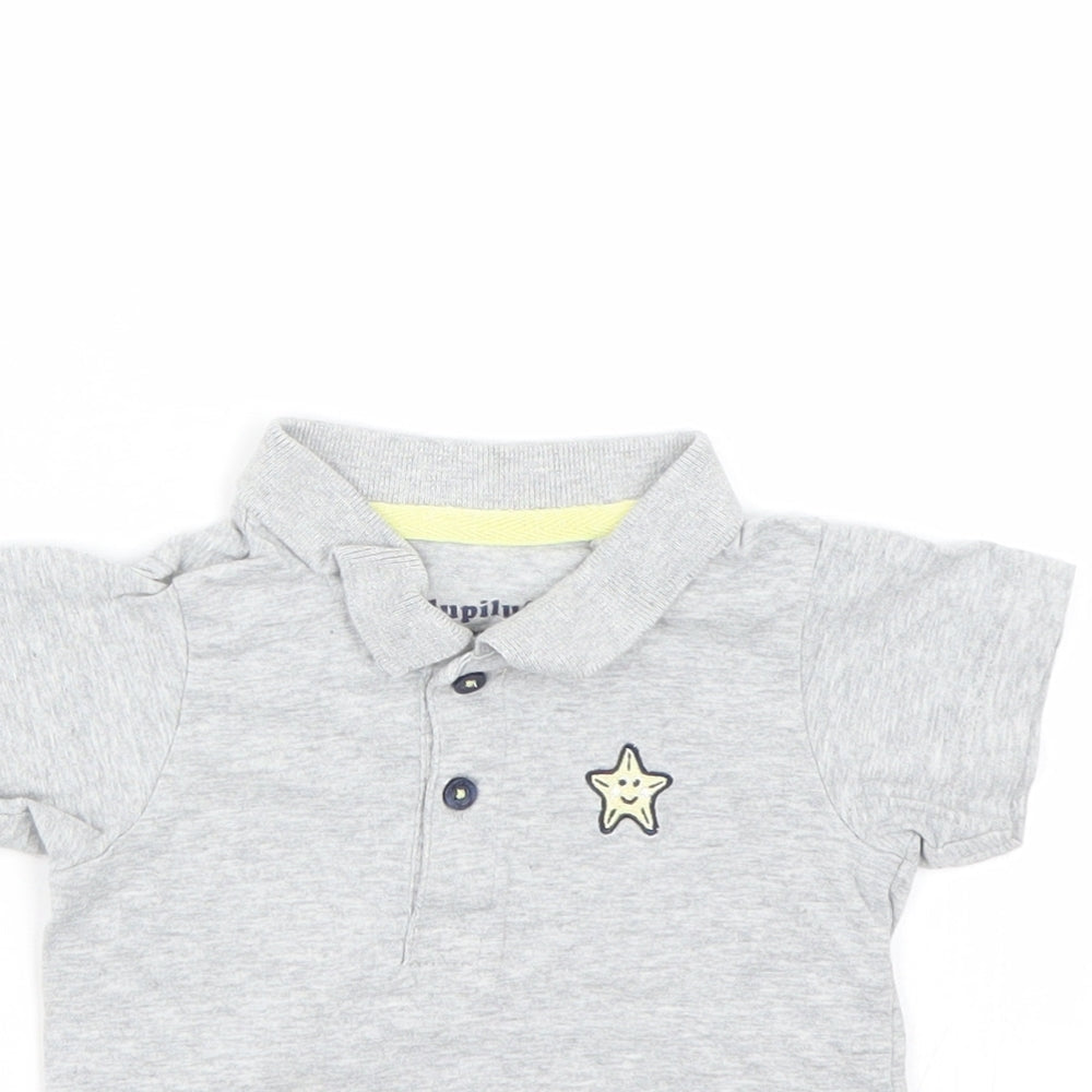 Lupilu Baby Grey   Pullover T-Shirt Size 9-12 Months