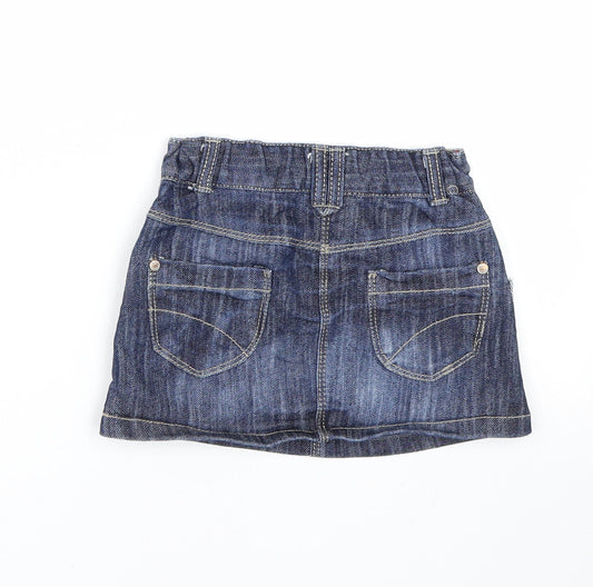 NEXT Girls Blue  Denim Mini Skirt Size 12-18 Months