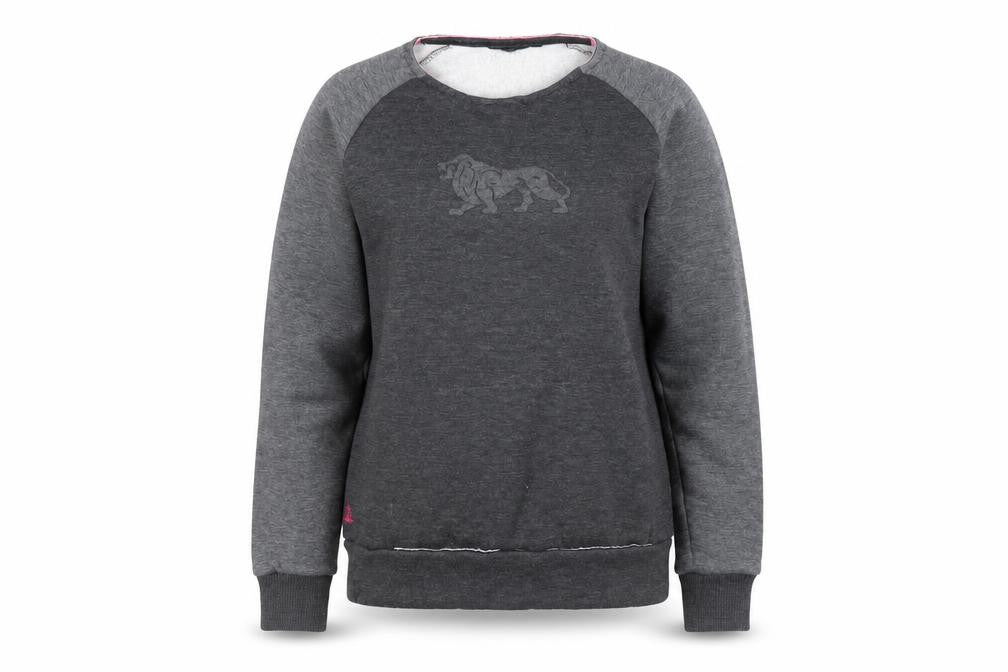 Womens UK M Regular Lonsdale Grey Pullover Sweatshirt