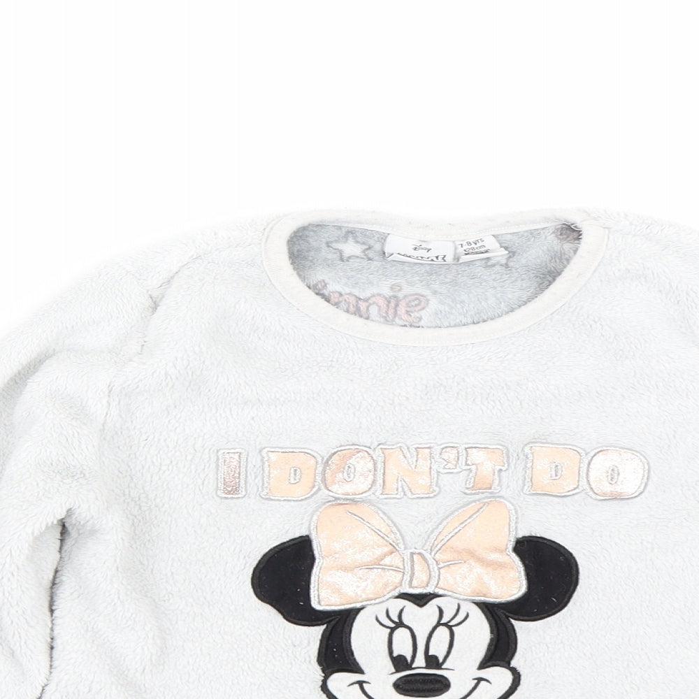 Primark Girls Grey   Top Pyjama Top Size 7-8 Years  - Minnie