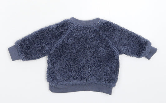 Nutmeg Boys Blue   Pullover Jumper Size 0-3 Months