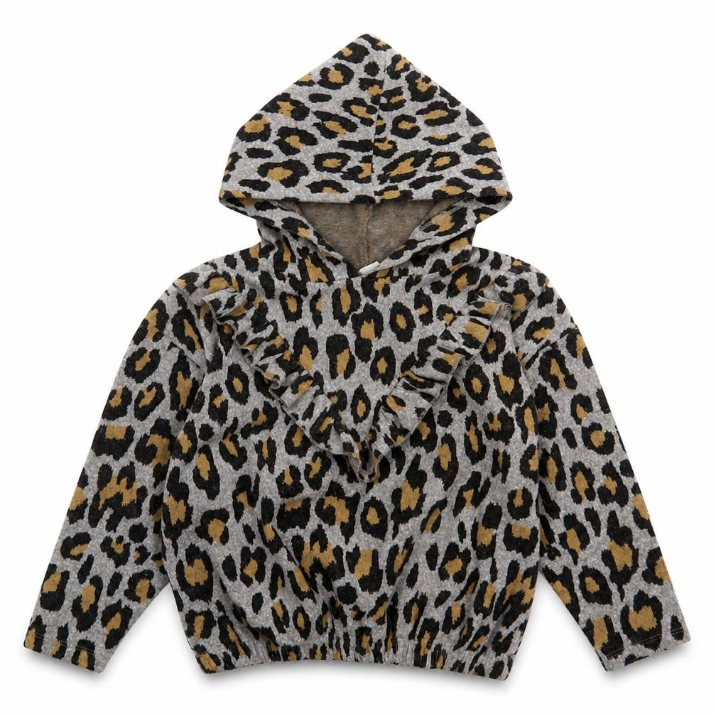 Matalan Girls Multicoloured Animal Print  Pullover Hoodie Size 7 Years