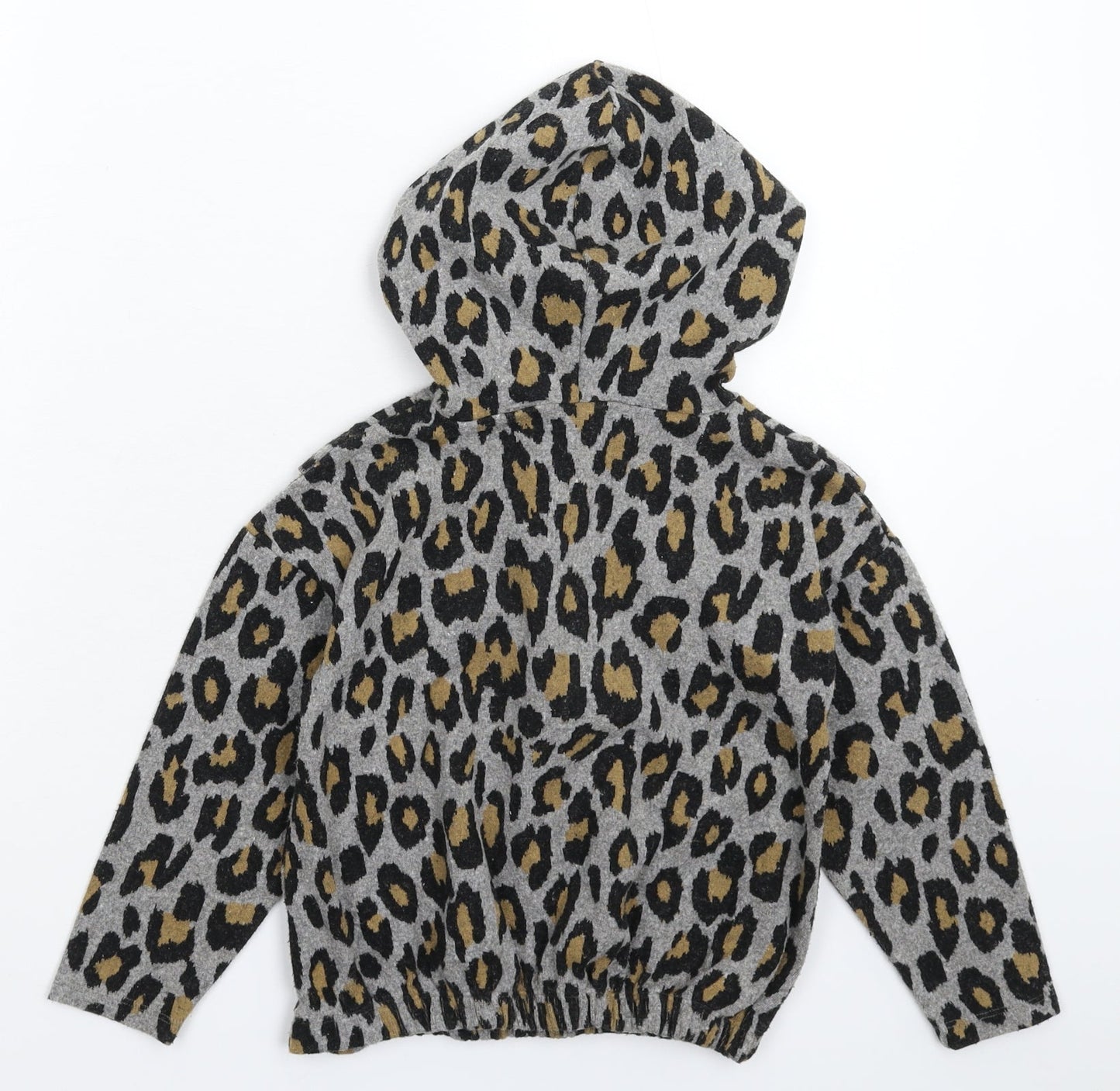 Matalan Girls Multicoloured Animal Print  Pullover Hoodie Size 7 Years