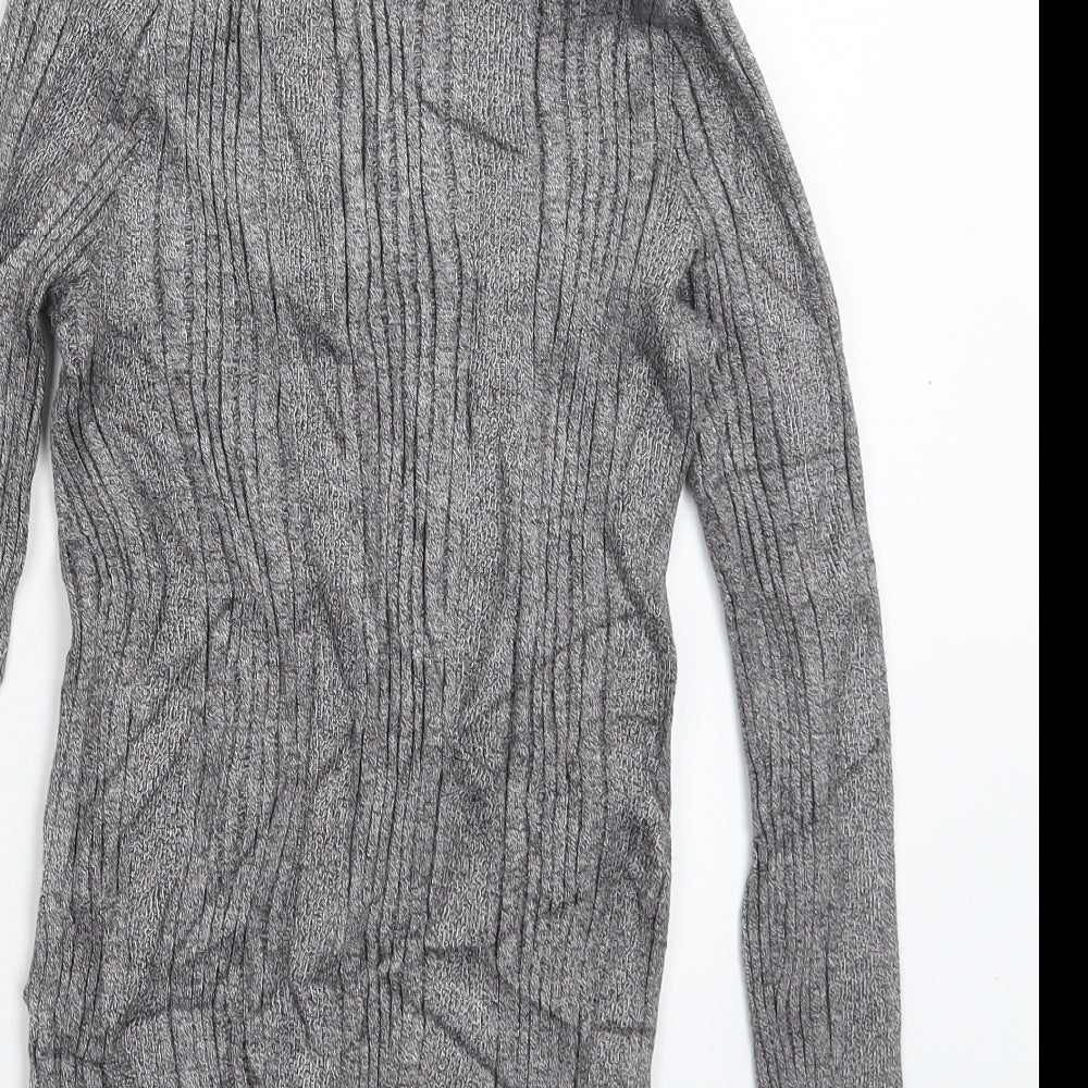 Marks and Spencer Womens Grey  Knit Pullover Jumper Size 12