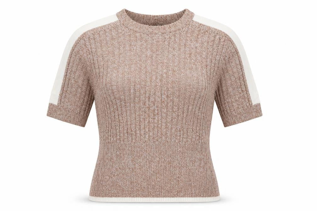 Marks and Spencer Womens Beige  Knit Pullover Jumper Size 12