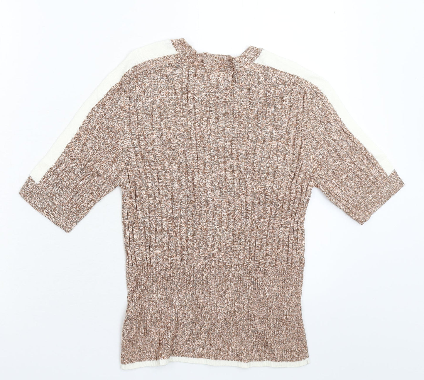 Marks and Spencer Womens Beige  Knit Pullover Jumper Size 12