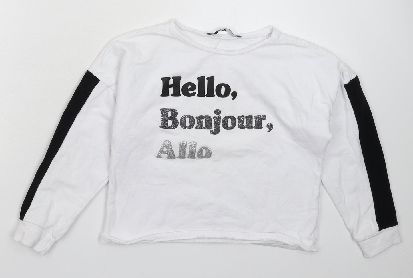 Very Girls White   Pullover Sweatshirt Size 9 Years