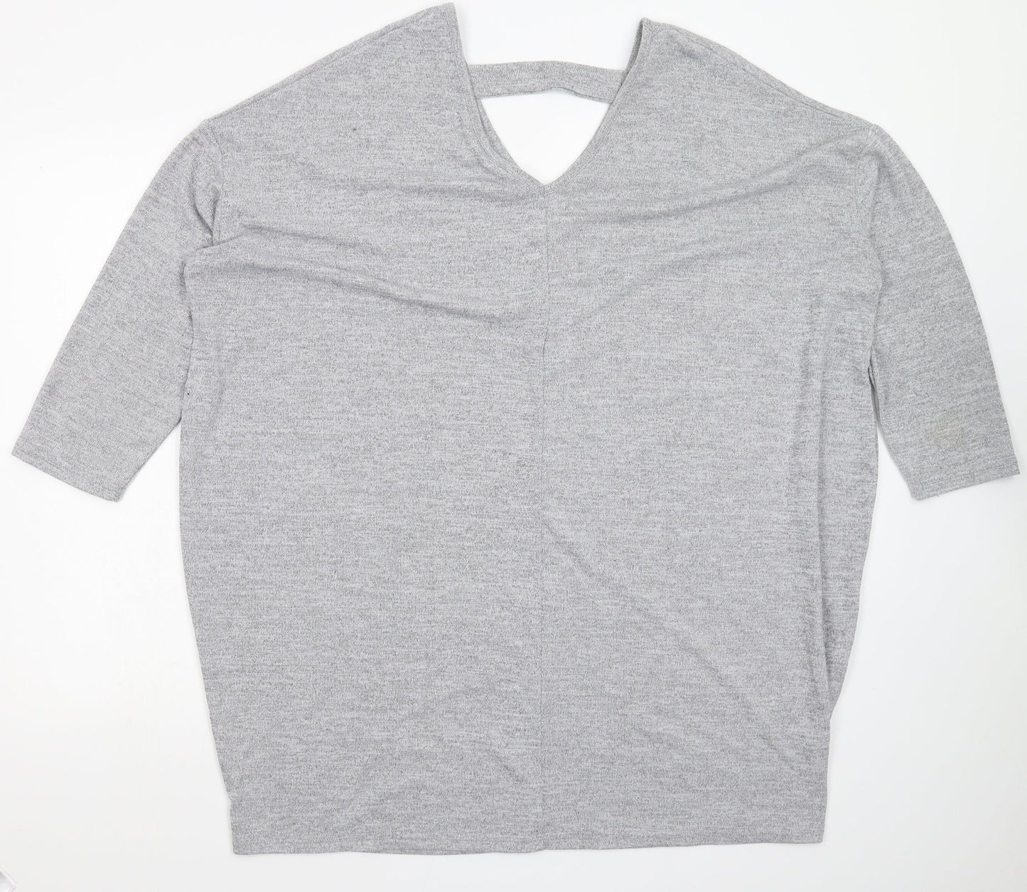 New Look Womens Grey  Knit Pullover Jumper Size 20  - Oversized