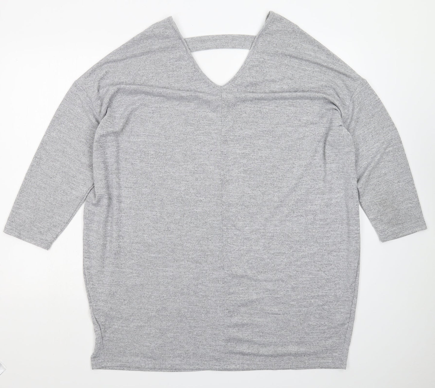 New Look Womens Grey  Knit Pullover Jumper Size 20  - Oversized