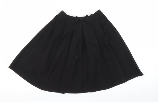 George Girls Black   Pleated Skirt Size 9 Years