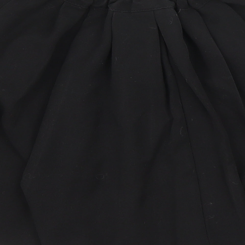 George Girls Black   Pleated Skirt Size 9 Years
