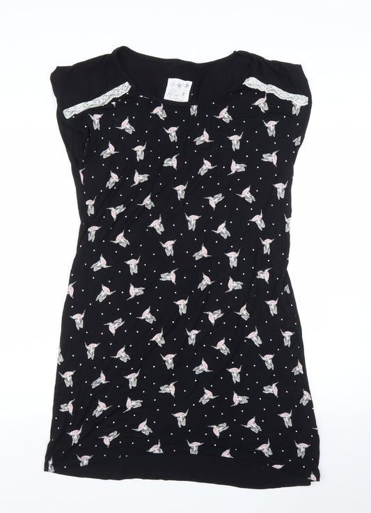 M&S Womens Black Solid  Capri Dress Size 12