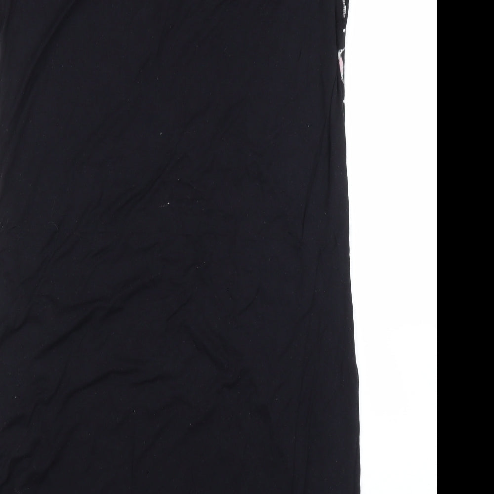M&S Womens Black Solid  Capri Dress Size 12