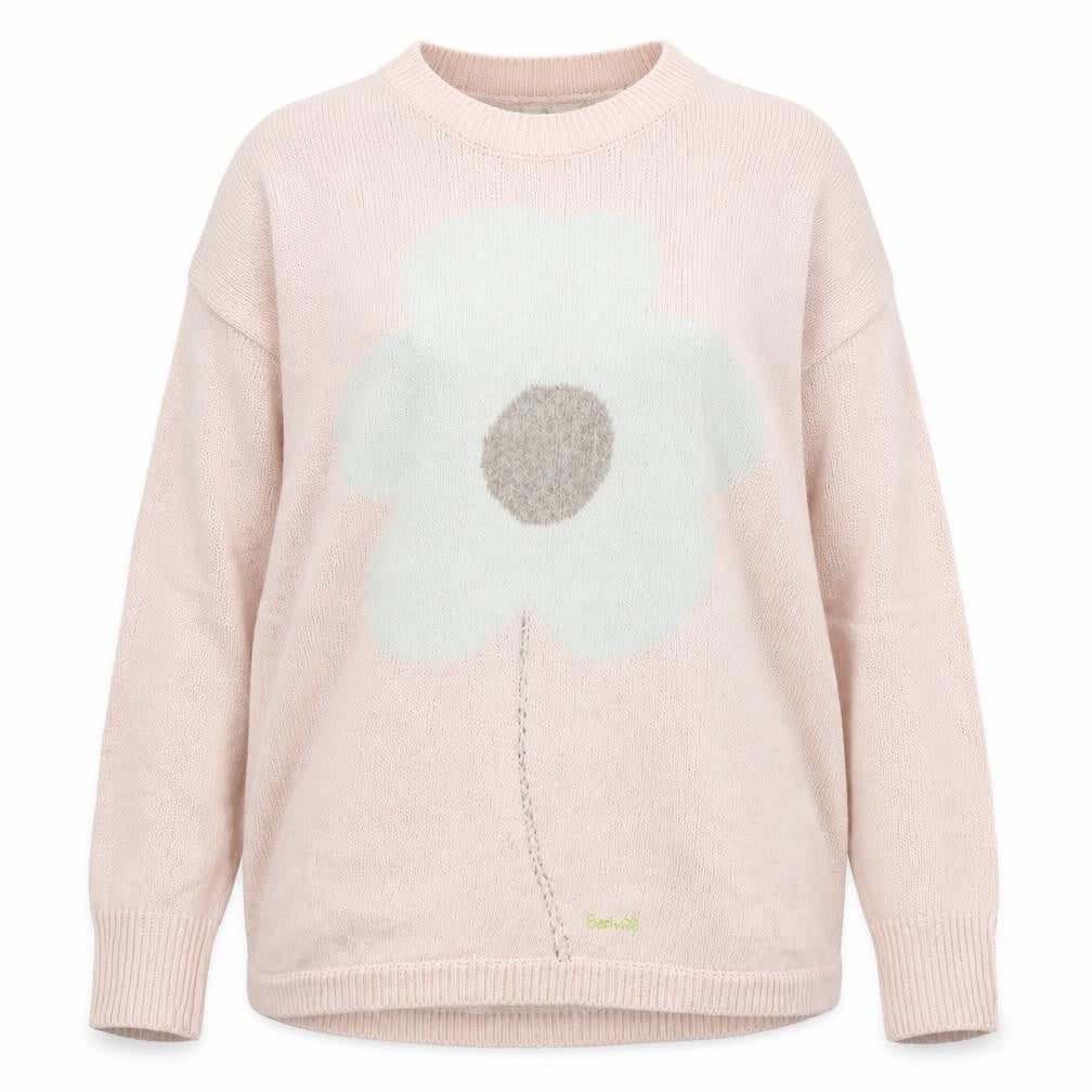 Megurumi Reiu Womens Pink Floral  Pullover Jumper Size M