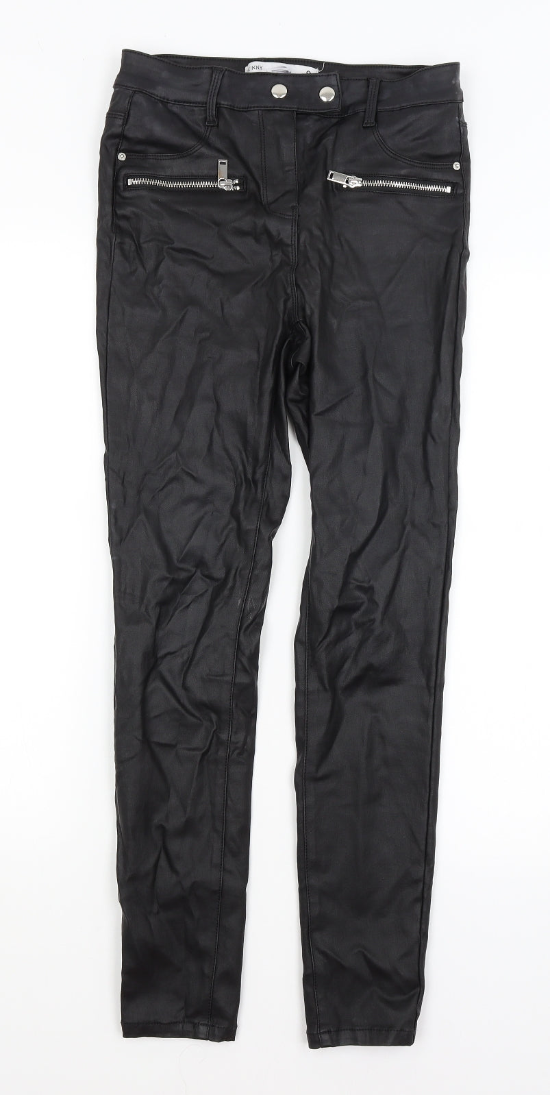 NEXT Womens Black   Trousers  Size 8 L27 in