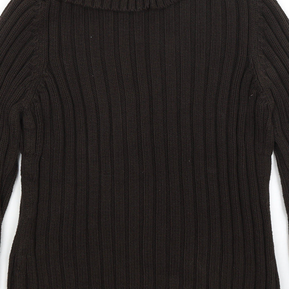 M&S Womens Brown   Cardigan Jumper Size M
