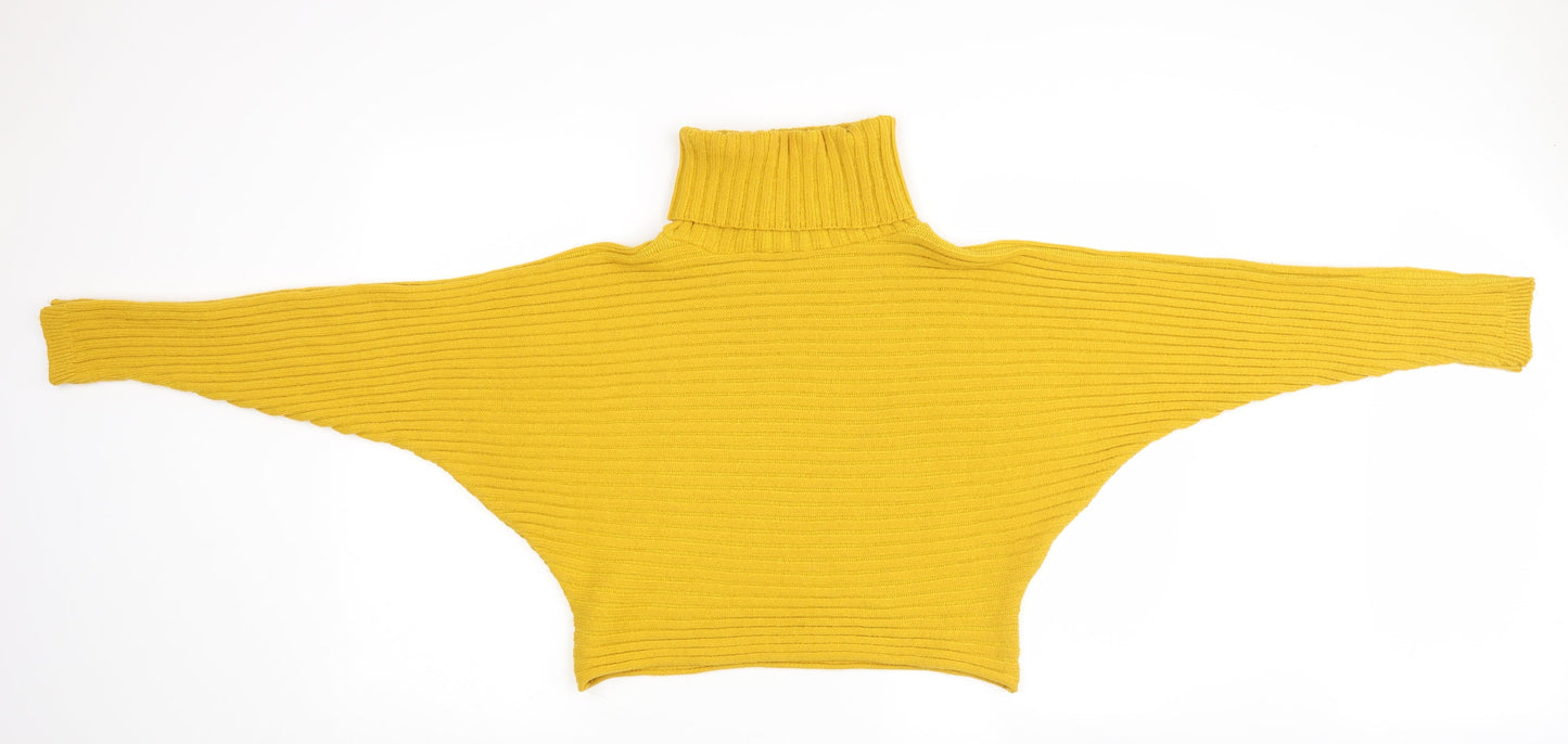 New Look Womens Yellow   Pullover Jumper Size S