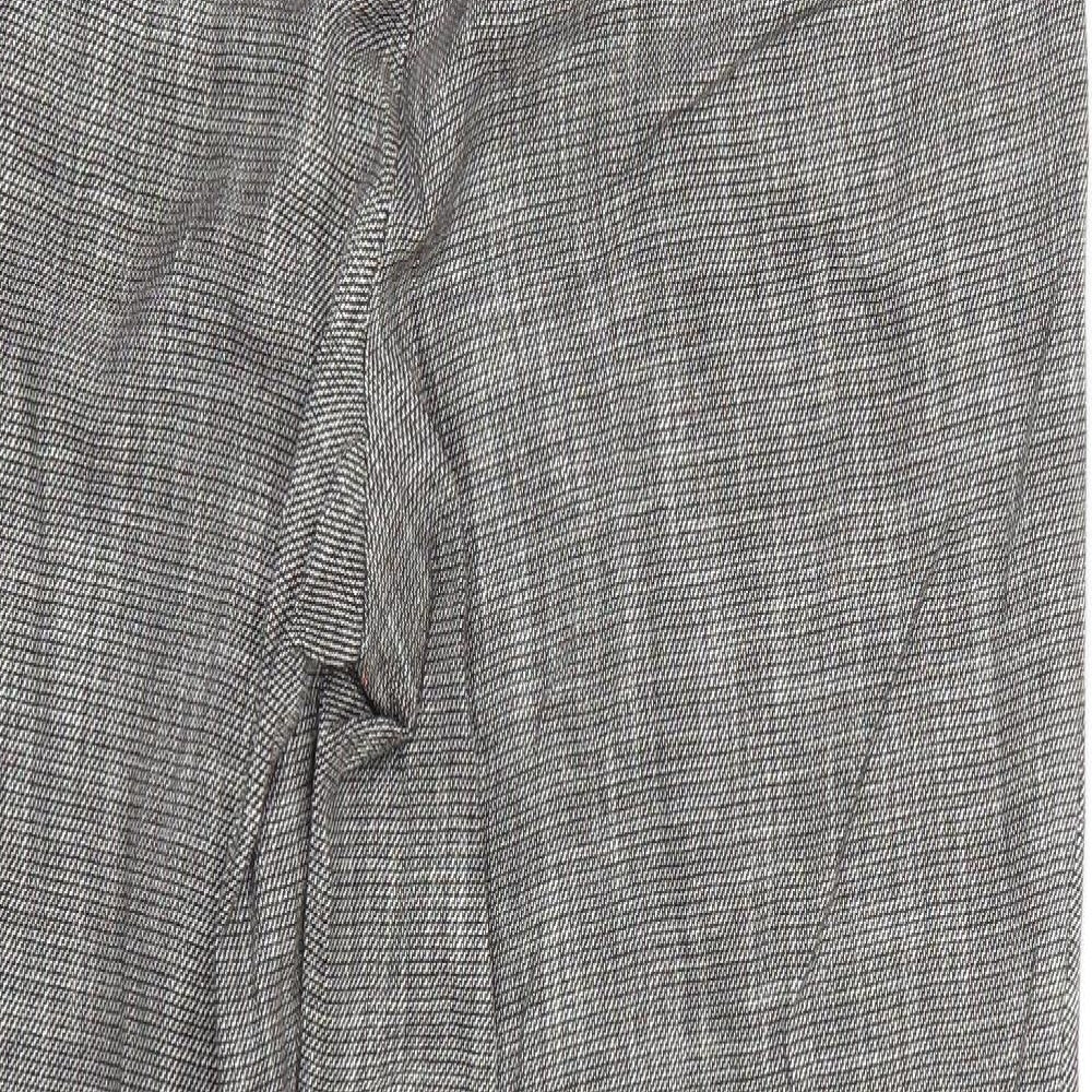Comma Womens Grey Check  Trousers  Size 12 L28 in
