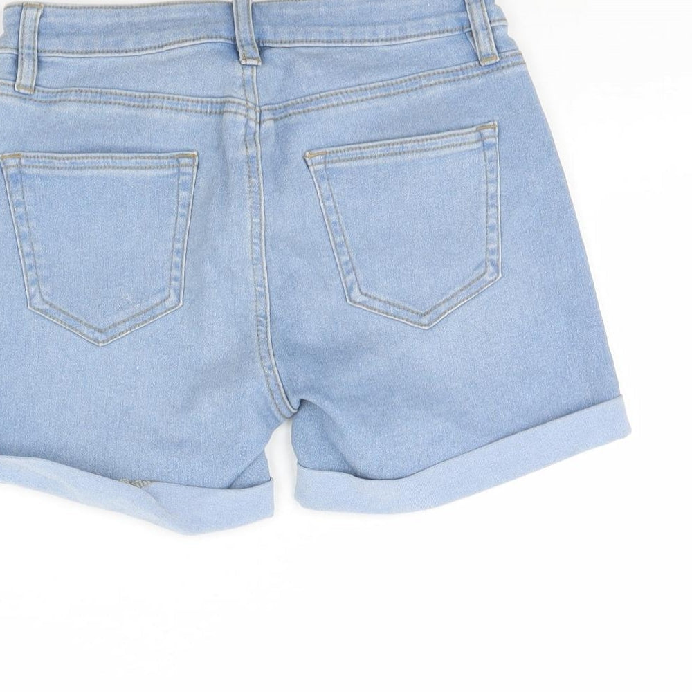Denim & Co. Womens Blue  Denim Cut-Off Shorts Size 6