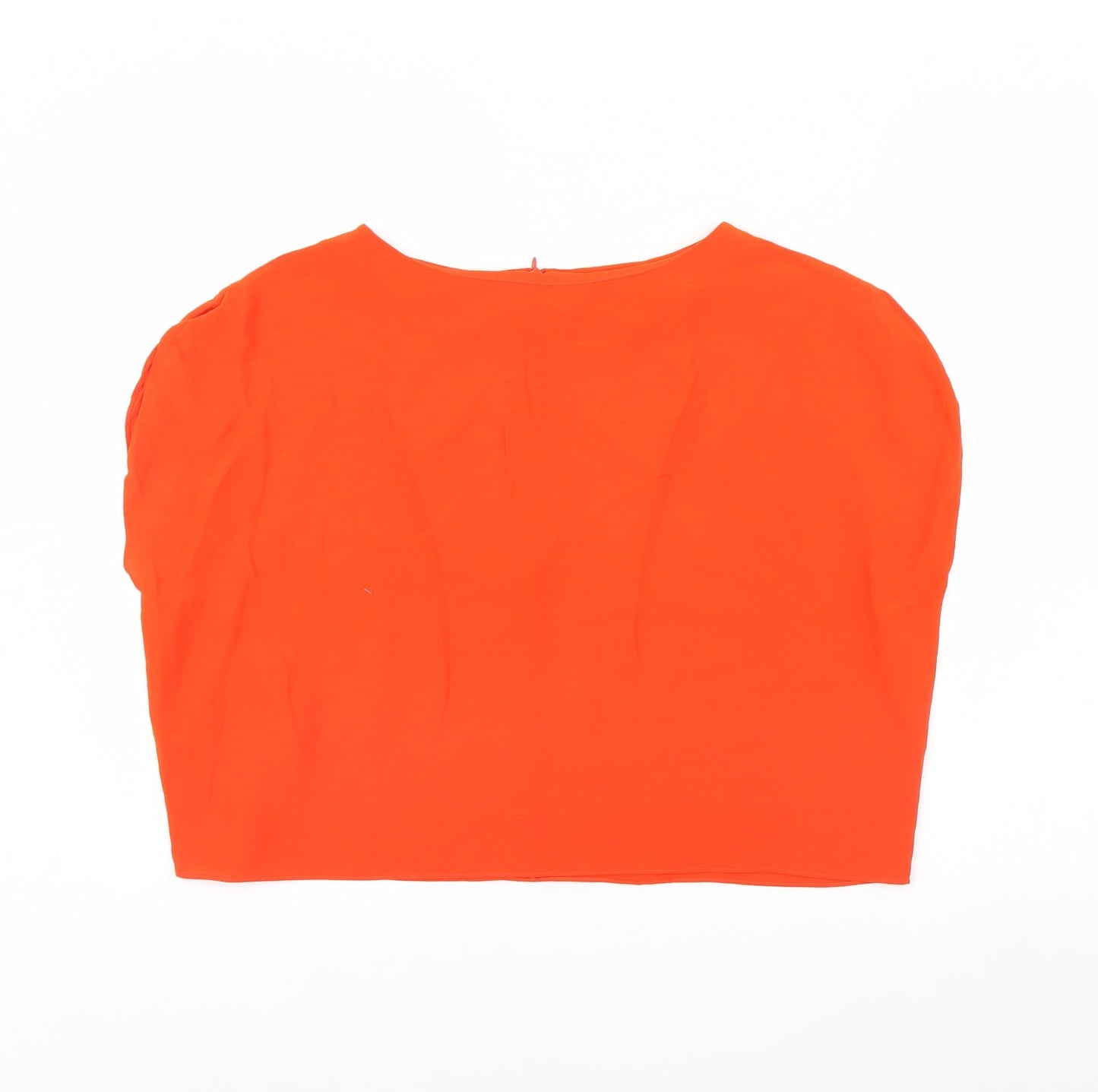 MNG Womens Orange   Cropped Blouse Size XS