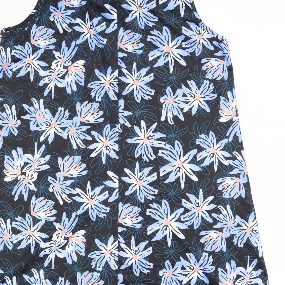 Preworn Womens Blue Floral  Mini  Size S