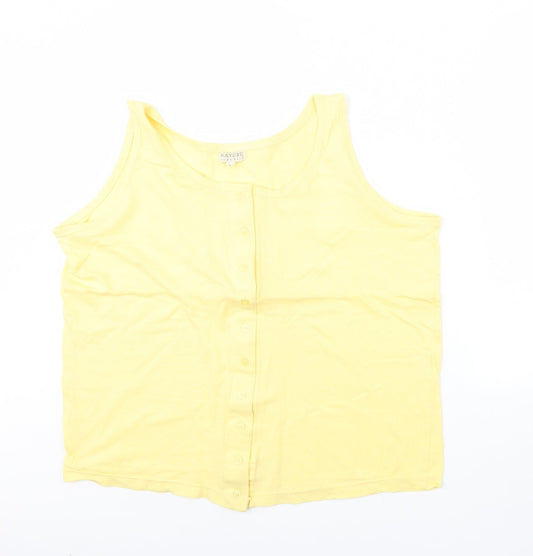 Nature Republic Womens Yellow   Basic Tank Size L
