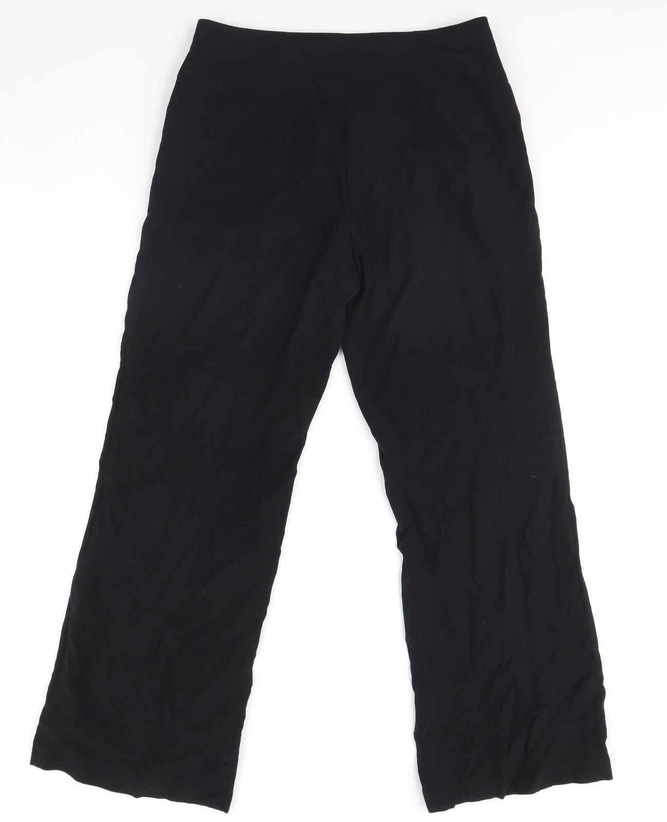 m&s Womens Black   Dress Pants Trousers Size 12 L30 in